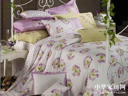 紫羅蘭床品最是自然田園風