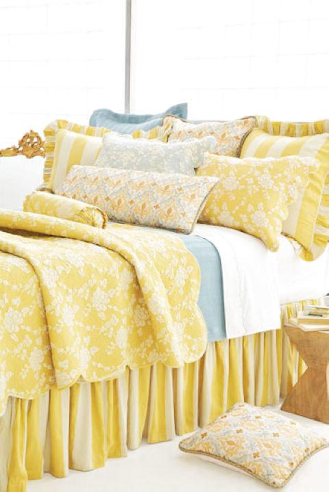 清新床品盡顯臥室的優(yōu)雅風格