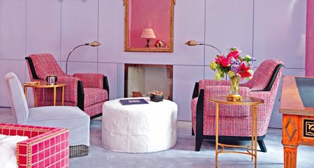 4 客廳上妝粉紫色系飾家范本