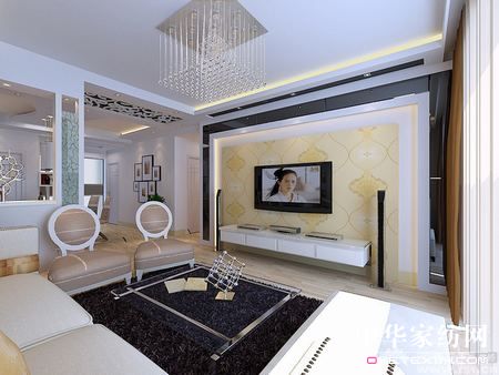 優雅白色清涼的簡約美家