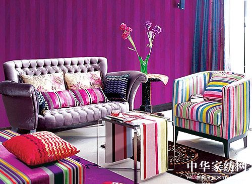 優(yōu)雅粉紫色系飾家范本