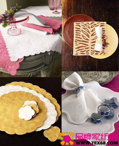 情調布藝餐巾打造藝術盛宴