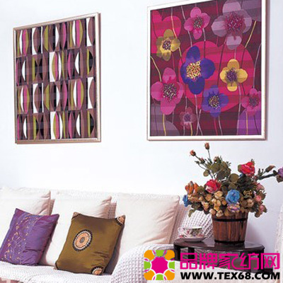 真絲布藝為居室增添女性氣息