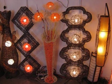 魅力藤藝燈盡展天然靈性