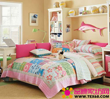 炫彩床品打造80后時尚臥室