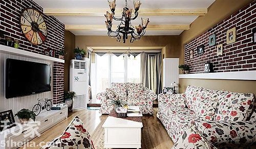 強化地板打造時尚客廳