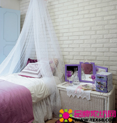 素雅床品打造溫馨淑女臥室