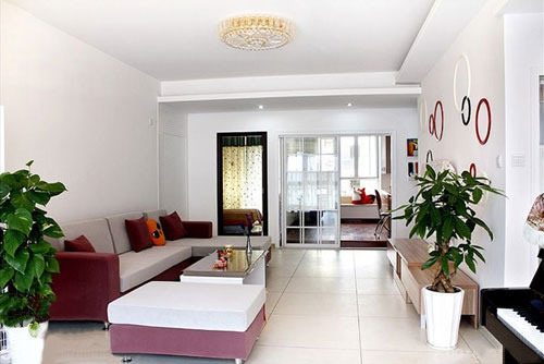 紅白黑營造時尚簡約家