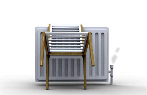 與暖氣相連的兩用座椅