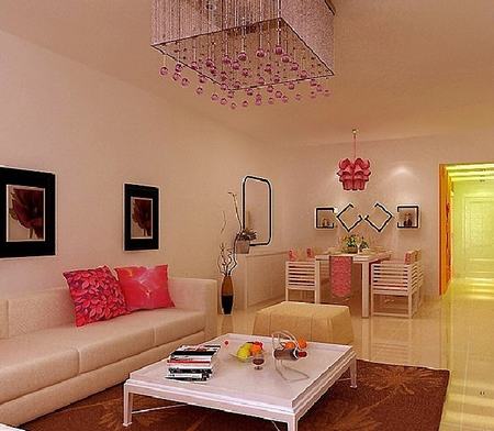 80后大愛的客廳連餐廳裝修