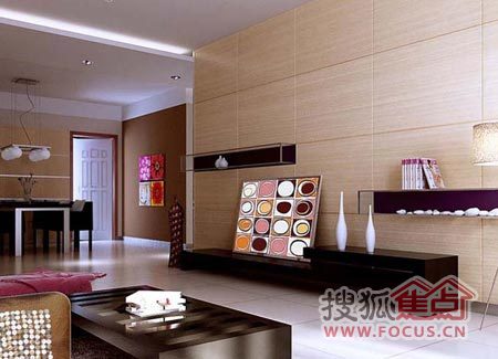 現(xiàn)代時(shí)尚簡(jiǎn)約客廳電視背景墻