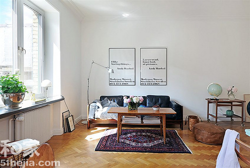 簡約式公寓里的陽光暖房