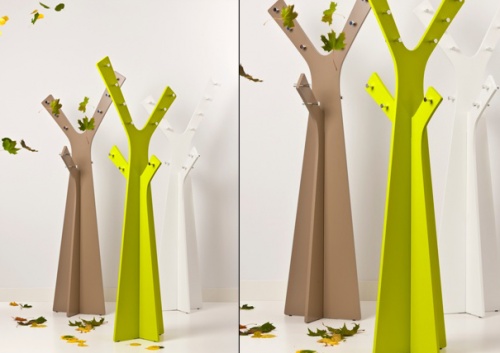 四組自然而然的衣帽架設計