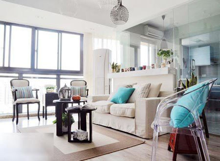 80后的藍色調地中海新房