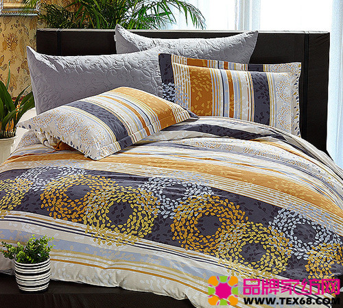 條紋床品讓臥室滲透時尚格調