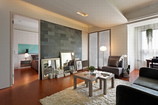 簡潔的歐美風格小戶型家居