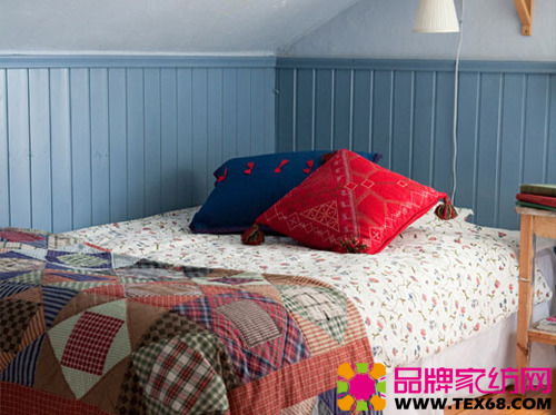 炫彩床品打造春意盎然臥室