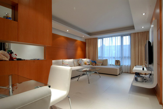 橙色打造活潑溫情室內家居