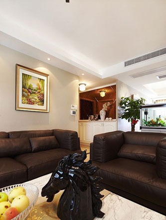 穩重派裝修白色混搭風格家