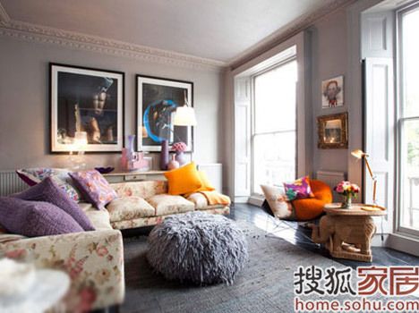 時尚艷麗客廳沙發欣賞