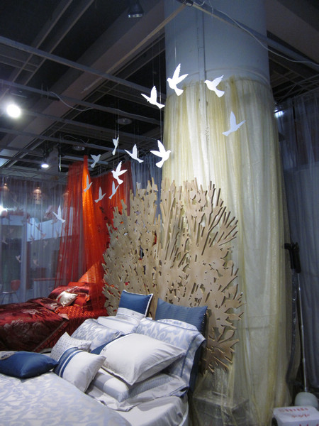 藍鴿家紡亮相浙江省連鎖加盟展覽會