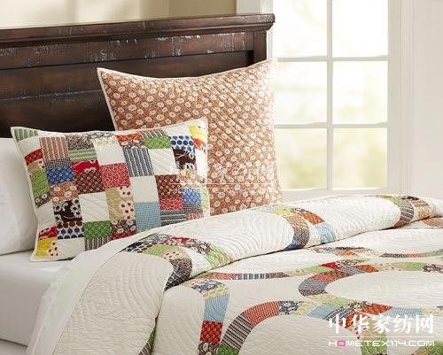 拼花布藝床品打造時尚簡約臥室