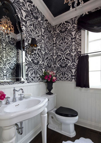 黑白兩色打造經(jīng)典時(shí)尚浴室