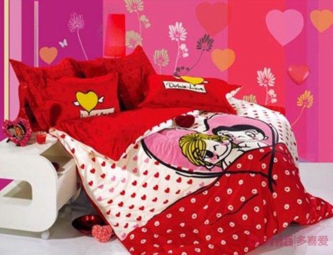 五月新婚潮多喜愛家紡婚慶床品扮新房