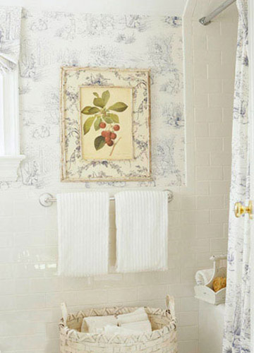 壁紙打造時(shí)尚浪漫浴室(3)