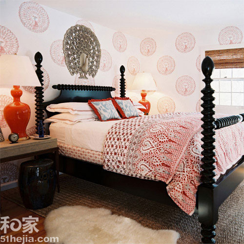9款韓式花樣壁紙打造臥室背景墻(1)