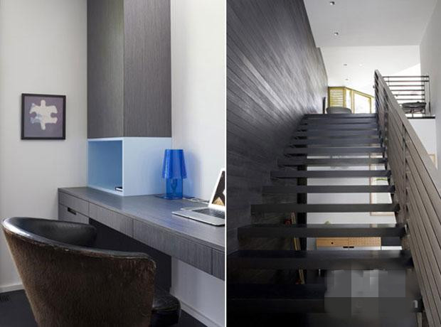 黑與粉的碰撞現(xiàn)代簡約風(fēng)公寓