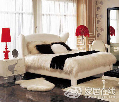 浪漫與奢華臥室現代時尚床品