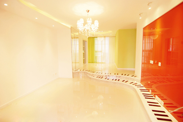 87平多彩小錯層個性琴鍵臺階(1)