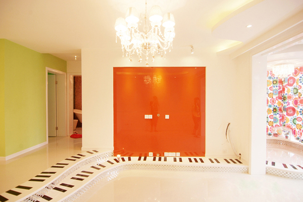 87平多彩小錯層個性琴鍵臺階(1)