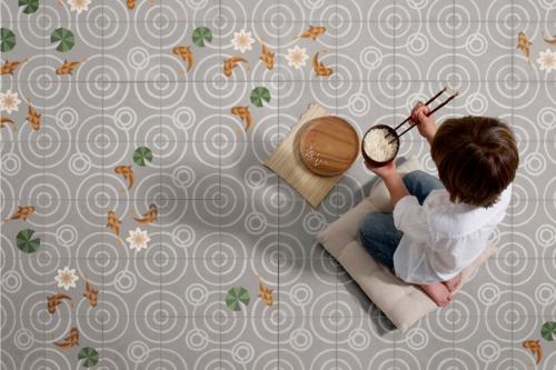 腳下的別樣風情“落雨”地磚欣賞