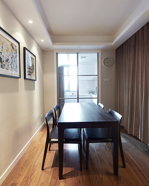 半包6萬裝87平時尚3居兒童書房合并