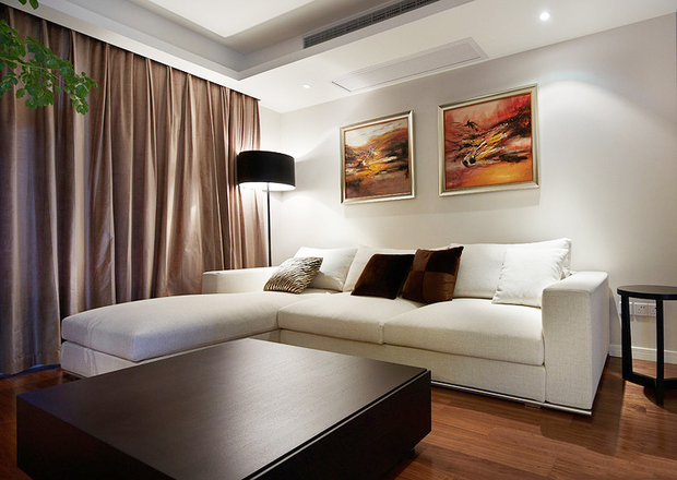 半包6萬裝87平時尚3居兒童書房合并