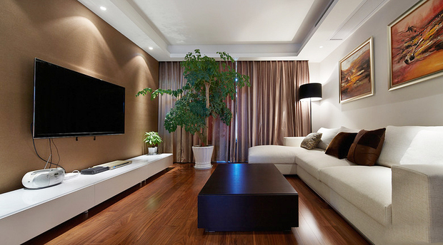 半包6萬裝87平時尚3居兒童書房合并