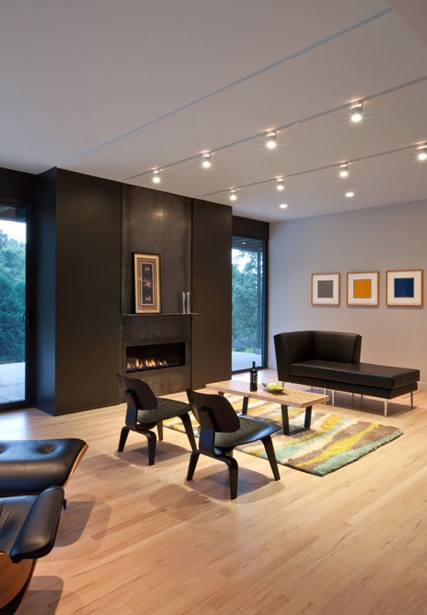 優雅的現代家庭極簡室內裝飾