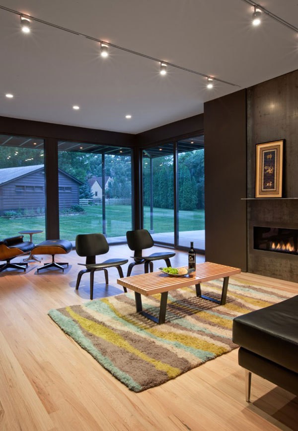 優雅的現代家庭極簡室內裝飾