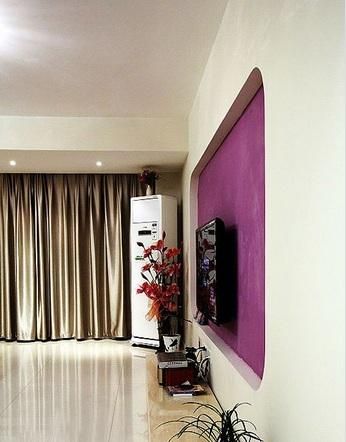優雅舒適紫色風情的120平公寓