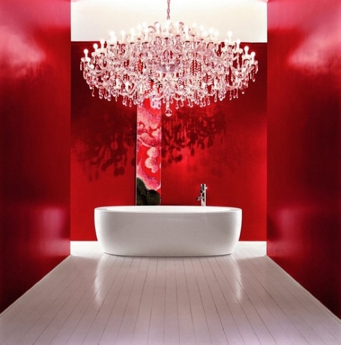 紅色衛浴空間冬日的定制浪漫(3)
