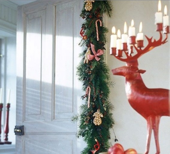 可愛馴鹿裝點圣誕家
