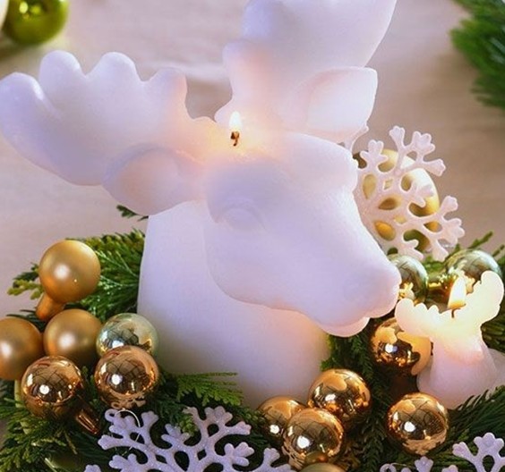 可愛馴鹿裝點圣誕家