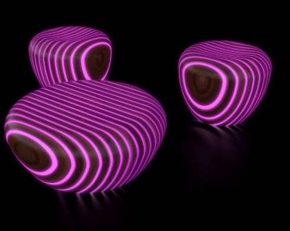 木質LED咖啡桌設計