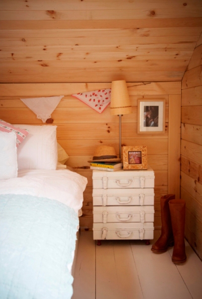 回歸村莊生活:老式原木家居