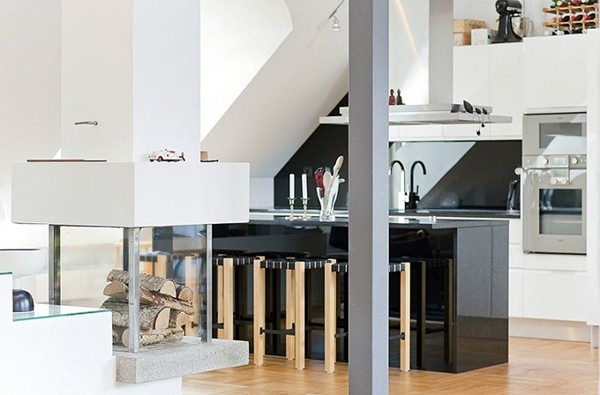 藍白交響曲北歐風屋頂公寓