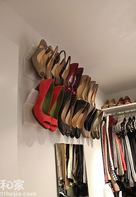 最省地!巧用墻壁收納鞋子