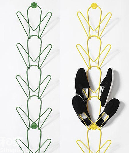 最省地!巧用墻壁收納鞋子