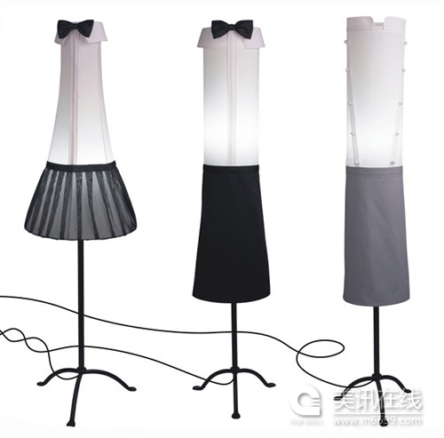 穿裙子的落地燈套系作品